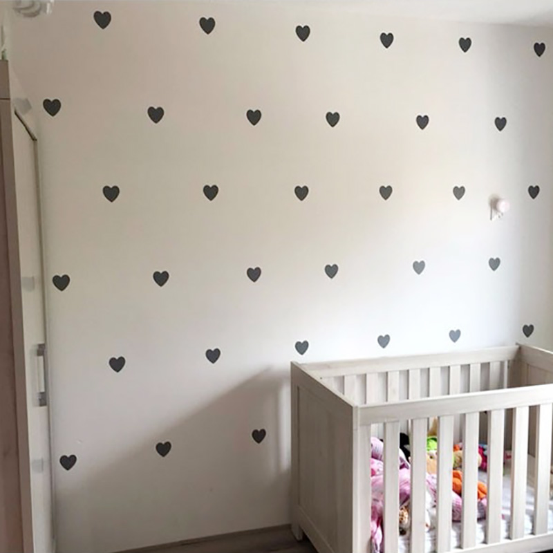 Baby Girl Nursery Quotes - Pegatinas decorativas de corazón para habitación