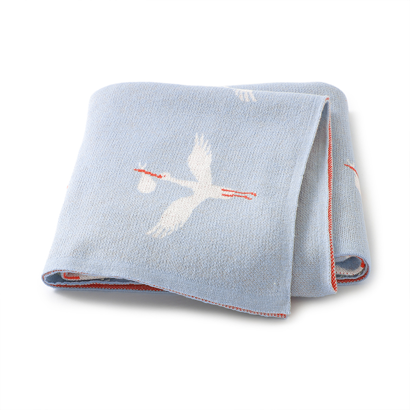 Baby Nursery Boy - Manta de punto para cochecito de