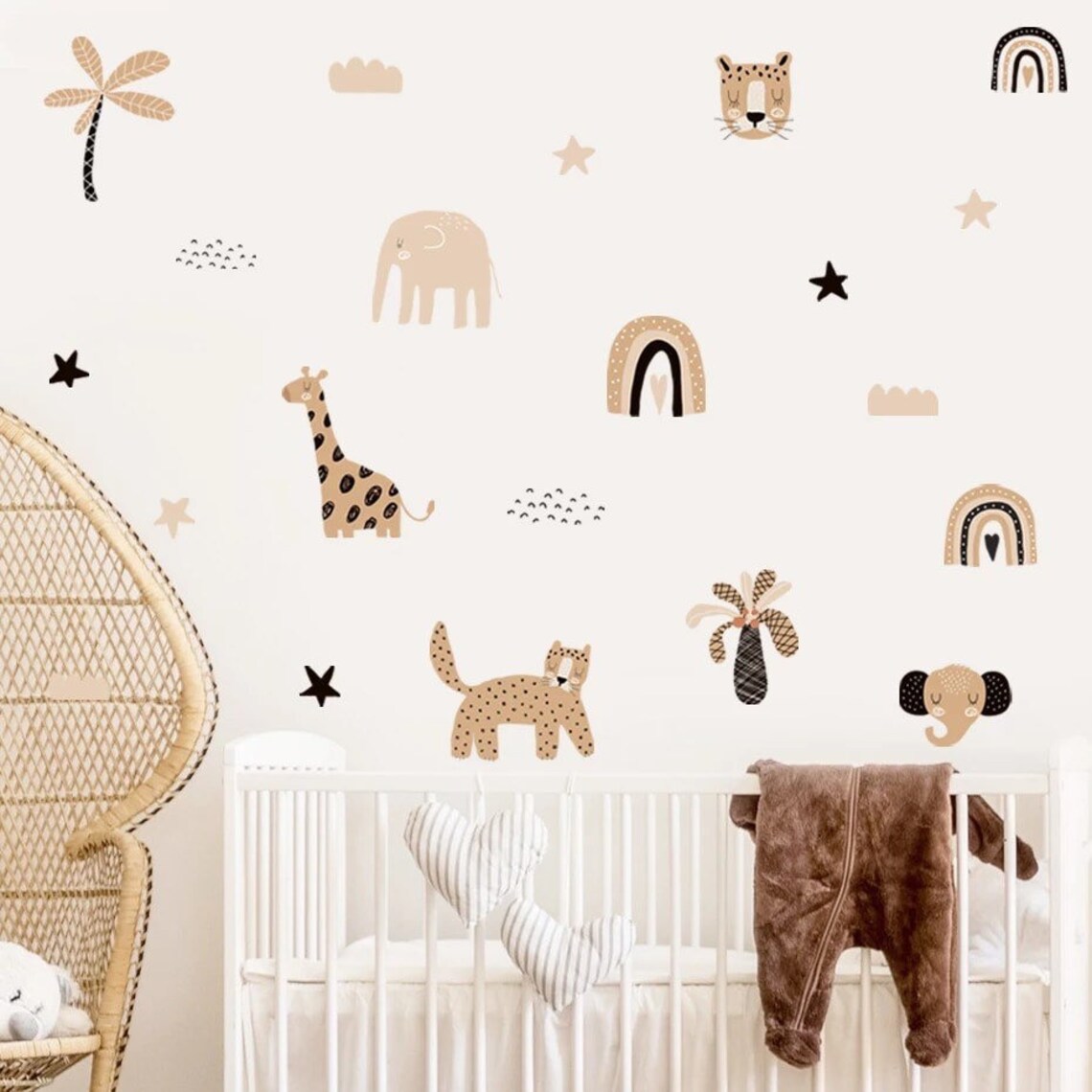 Baby Nursery Decor Girl - Pegatinas de Pared de Estilo Boho