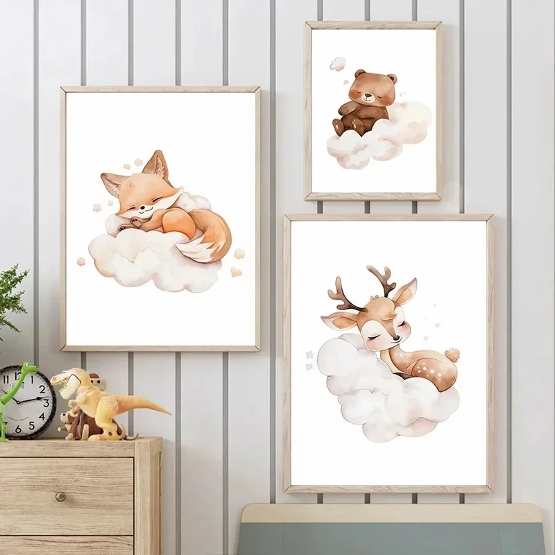 Pintura en lienzo de animales  - Baby Nursery Frames reseña y precio