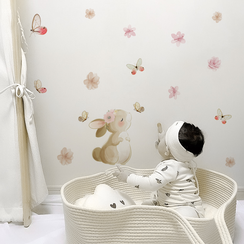 Pegatina de pared de mariposa  - Baby Nursery Decor Girl reseña y precio