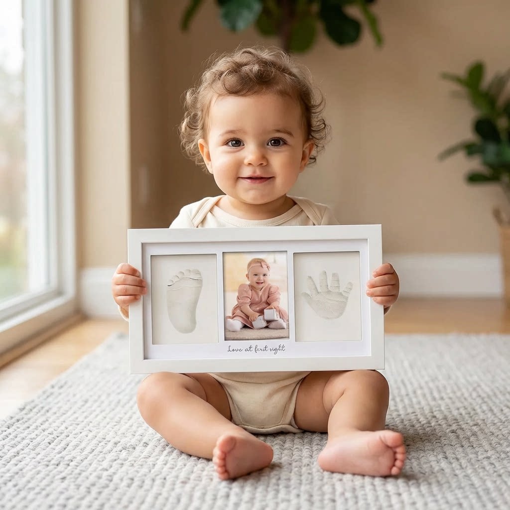 Kit de arcilla con huella de m - Baby Nursery Frames reseña y precio