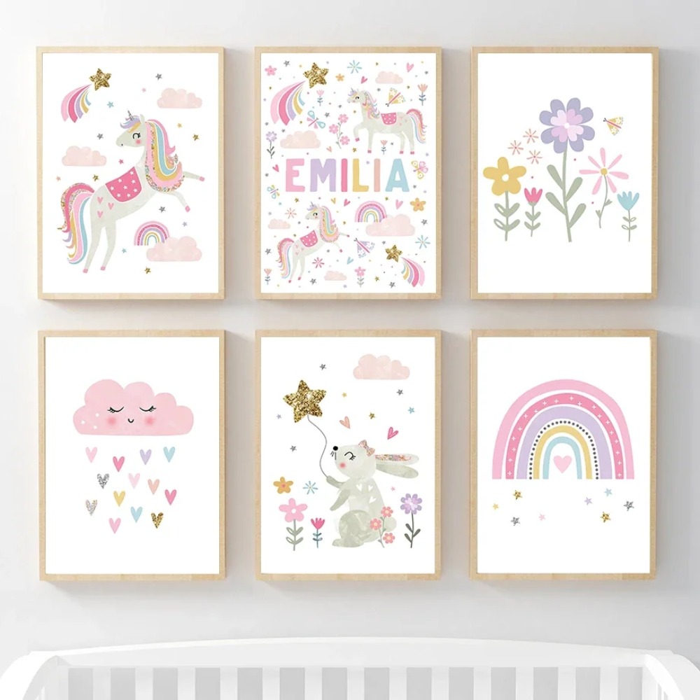Pósteres e impresiones de arte - Baby Nursery Decor Girl reseña y precio