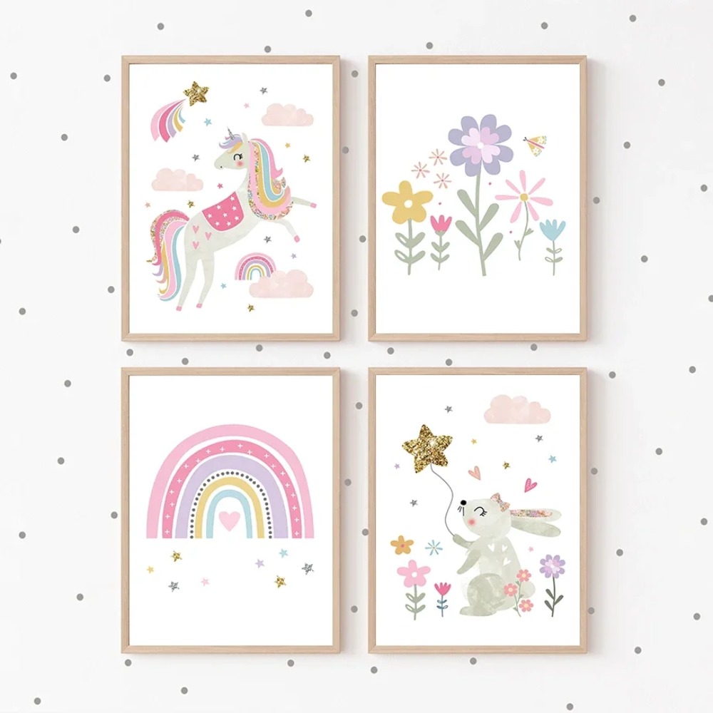 Pósteres e impresiones de arte - Baby Nursery Decor Girl reseña y precio