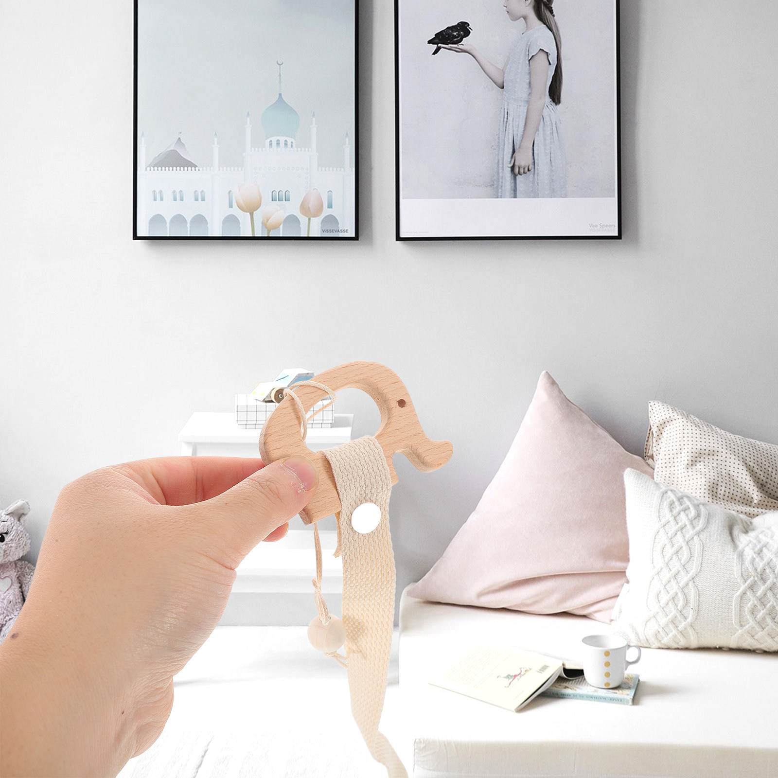 Adorable organizador de lazos  - Baby Nursery Decor Girl reseña y precio