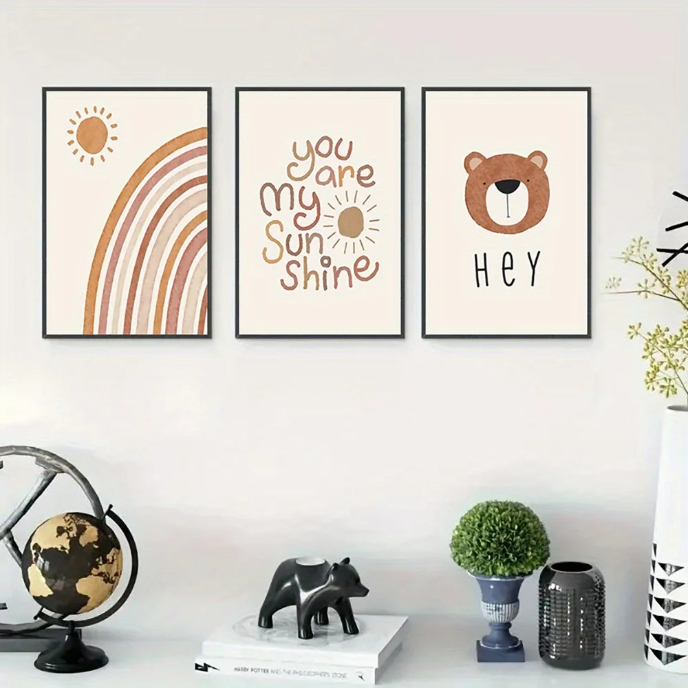 (Juego de 3 piezas sin marco)  - Baby Nursery Frames reseña y precio